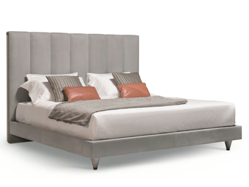 BOND N17 - Nabuk bed with upholstered headboard by SCAPPINI & C - view 2